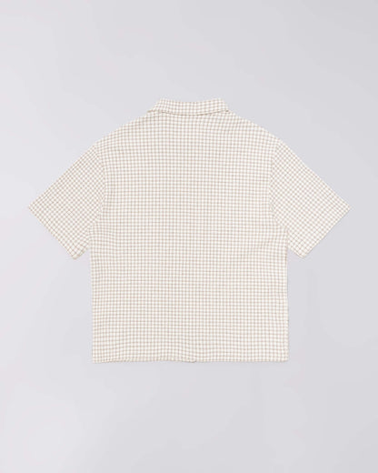 Edwin Zed Shirt - White/Brown