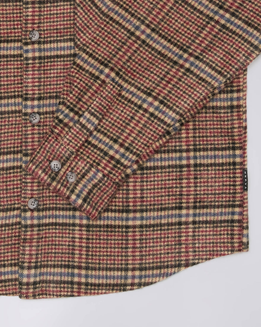 Edwin Julius Shirt - Burgundy / Blue