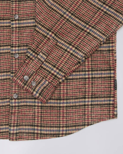 Edwin Julius Shirt - Burgundy / Blue