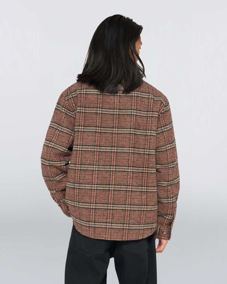 Edwin Julius Shirt - Burgundy / Blue