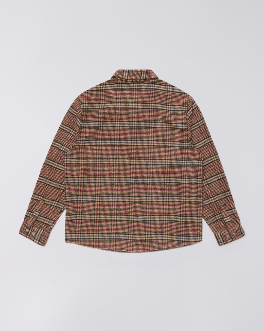 Edwin Julius Shirt - Burgundy / Blue
