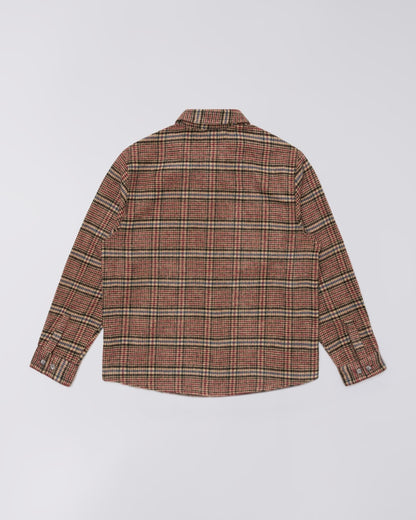 Edwin Julius Shirt - Burgundy / Blue