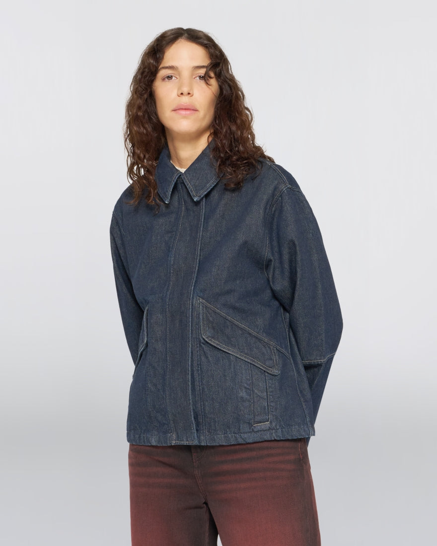 Edwin W' Abby Jacket - Blue Rinsed