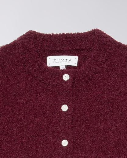 Edwin W' Ally Cardigan - Burgundy