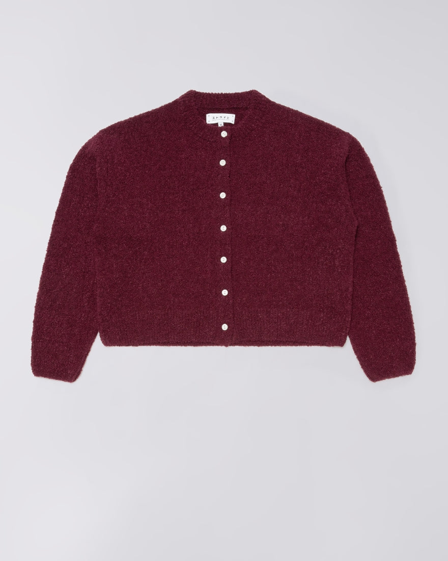 Edwin W' Ally Cardigan - Burgundy