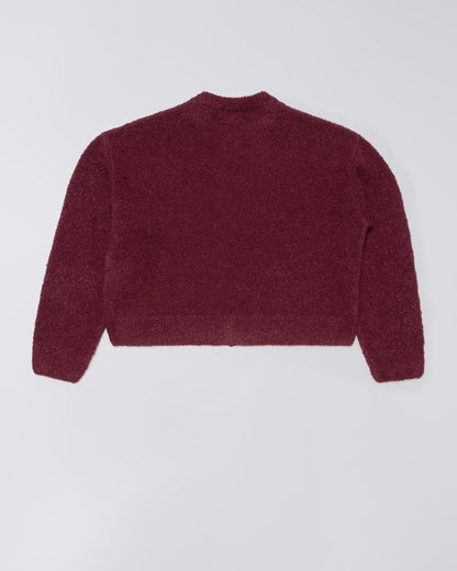 Edwin W' Ally Cardigan - Burgundy