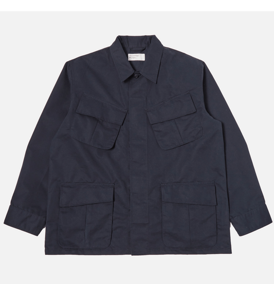 Universal Works Jungle Jacket Navy Brushed Polytech