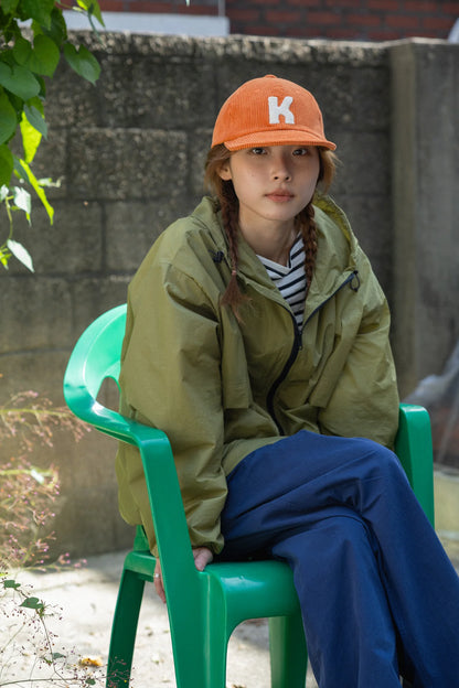 Kappy Designs Corduroy Logo Cap - Orange