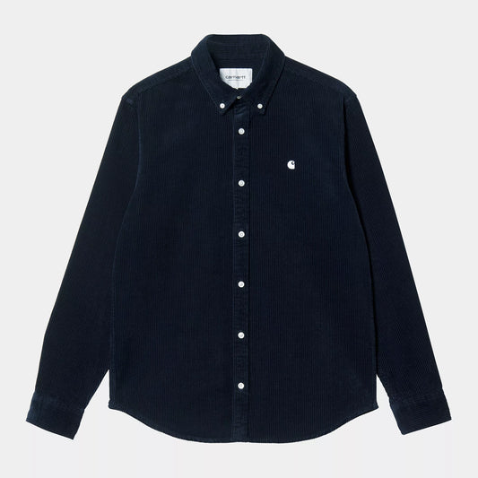 Carhartt WIP Madison Cord Shirt Navy Wax