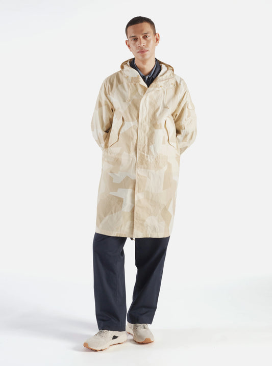 Universal Works Parka In Sand Swedish Camo