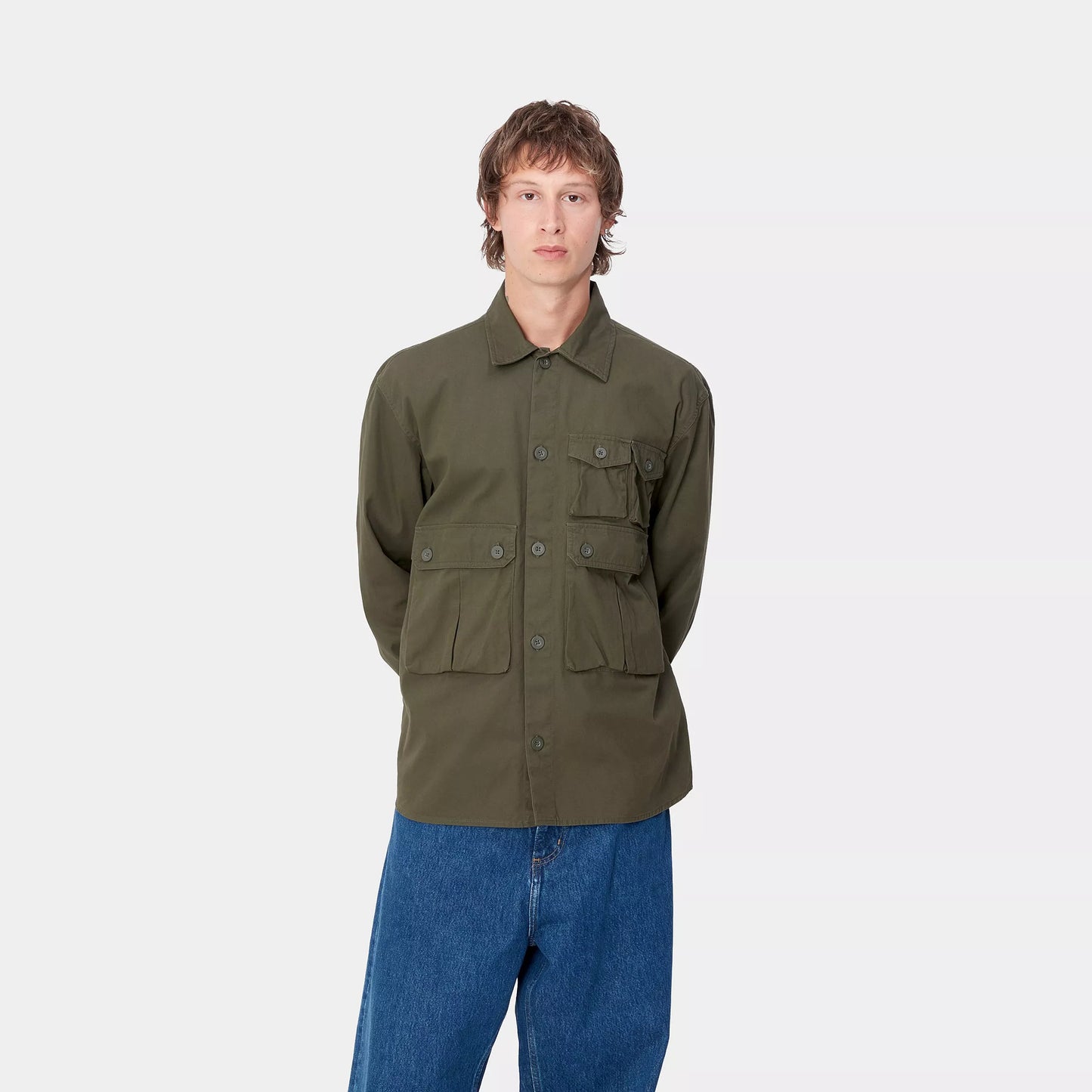 Carhartt WIP Tracker Shirt Jacket Office Green