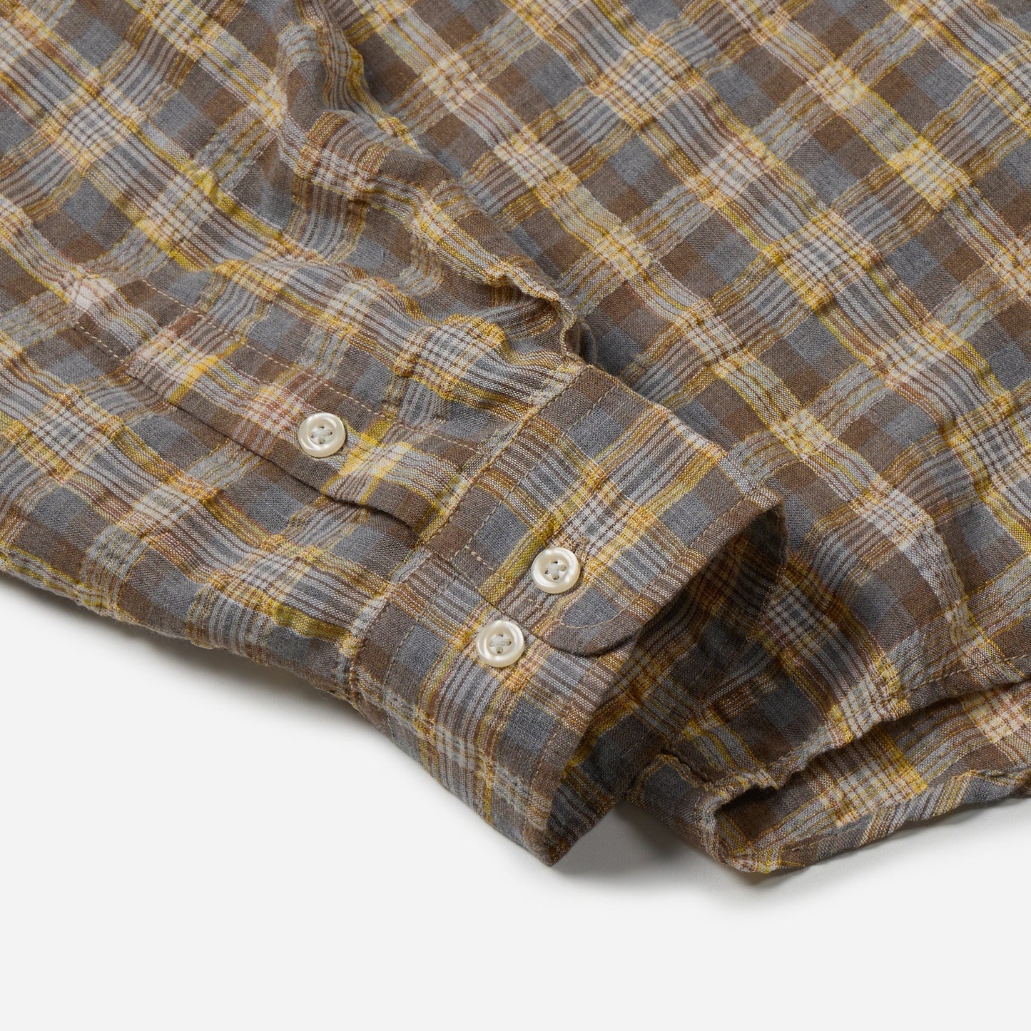 FrizmWorks Uneven Check Shirt - Yellow