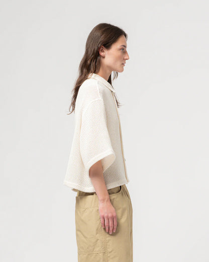Girls of Dust Sumatra Shirt Trellis Cotton - Ecru