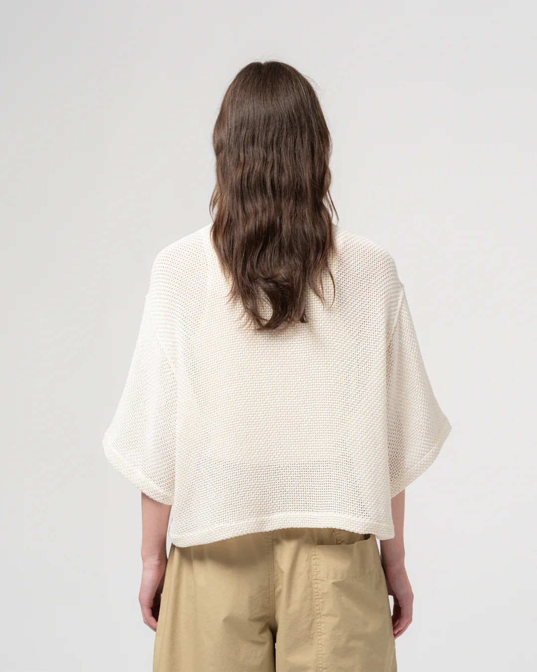 Girls of Dust Sumatra Shirt Trellis Cotton - Ecru