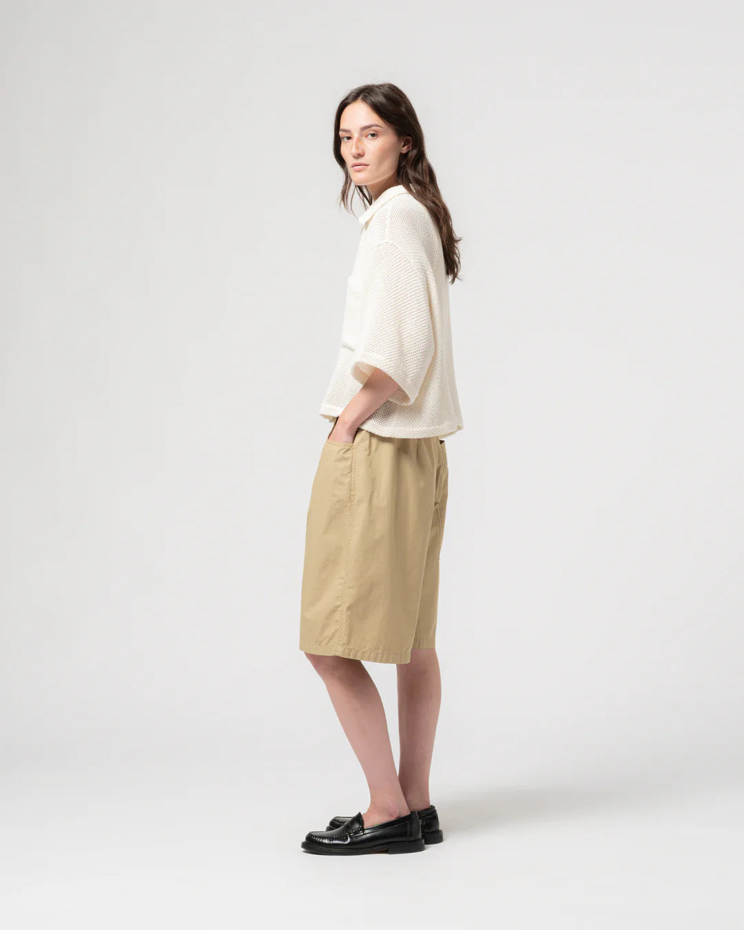 Girls of Dust Sumatra Shirt Trellis Cotton - Ecru