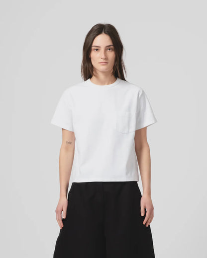 Girls of Dust Cropped Pocket T-Shirt - White