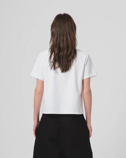 Girls of Dust Cropped Pocket T-Shirt - White