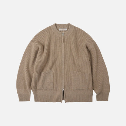 FrizmWorks Heavy Wool Deck Zip Up Oatmeal