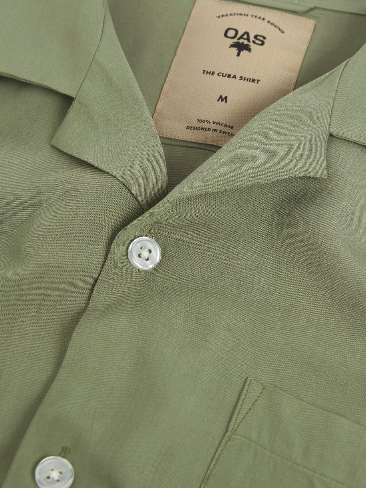 OAS Plain Viscose Shirt - Green