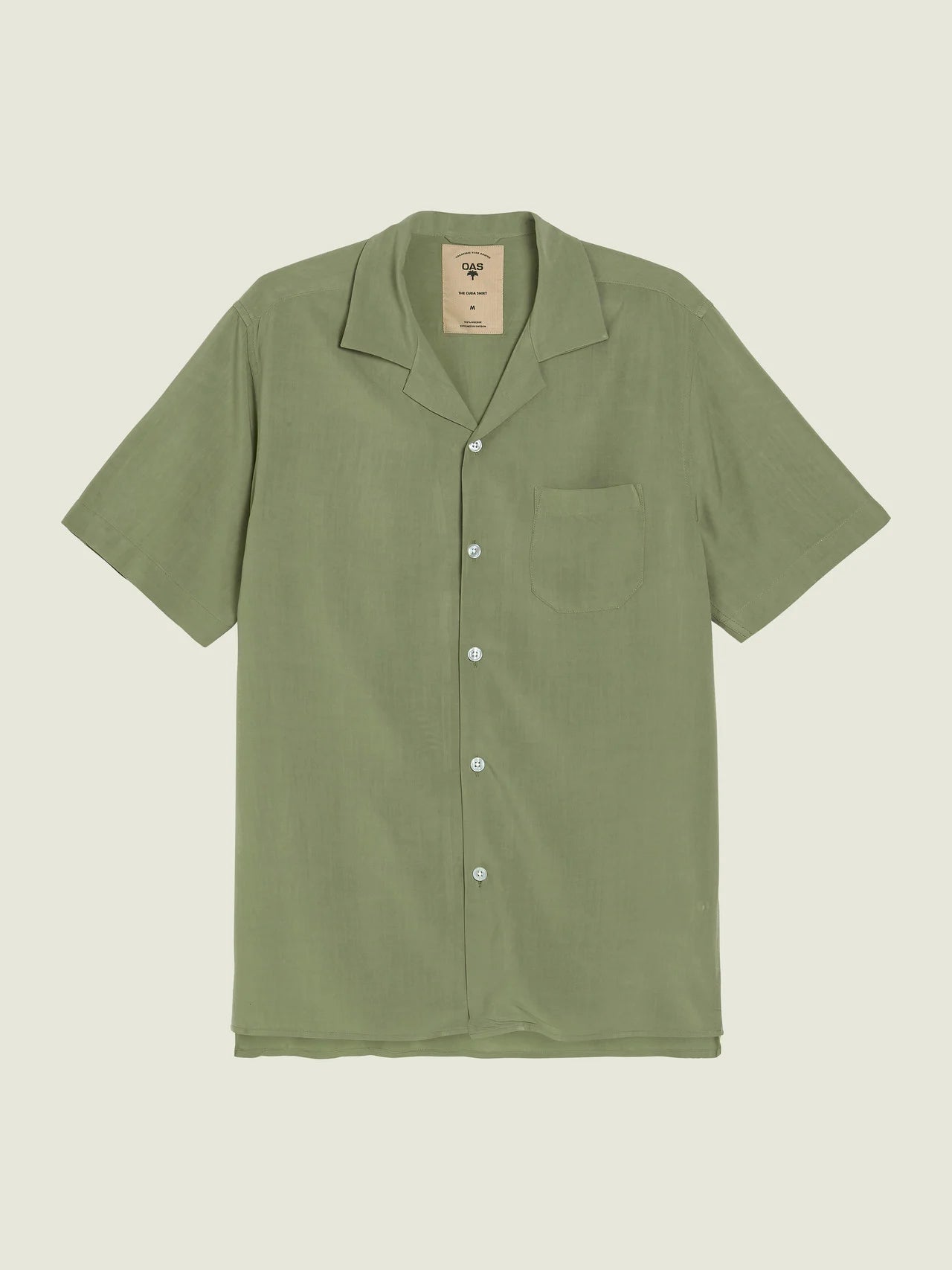 OAS Plain Viscose Shirt - Green
